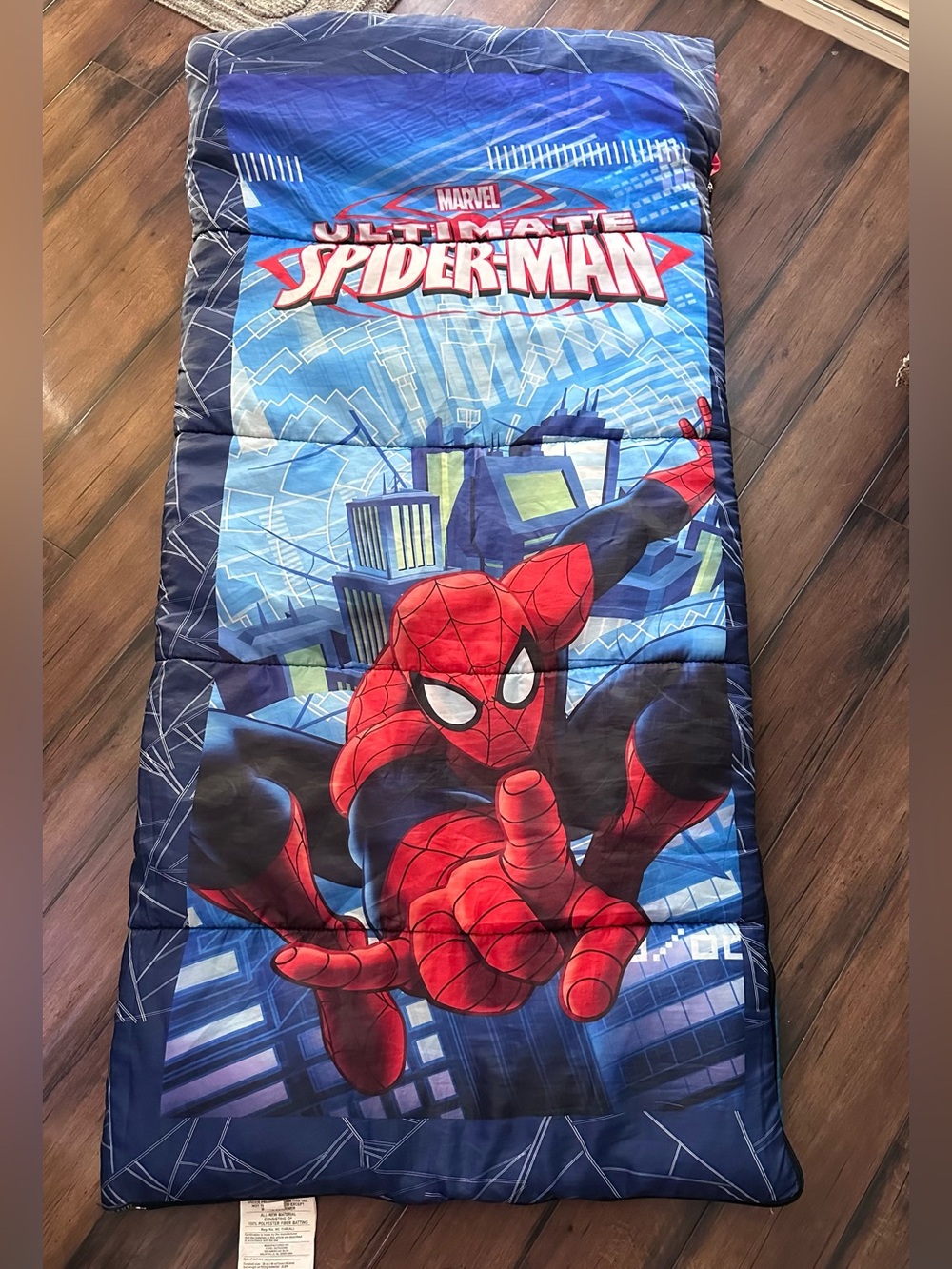 Marvel Ultimate Spider-Man Sleeping Bag in Red and Blue